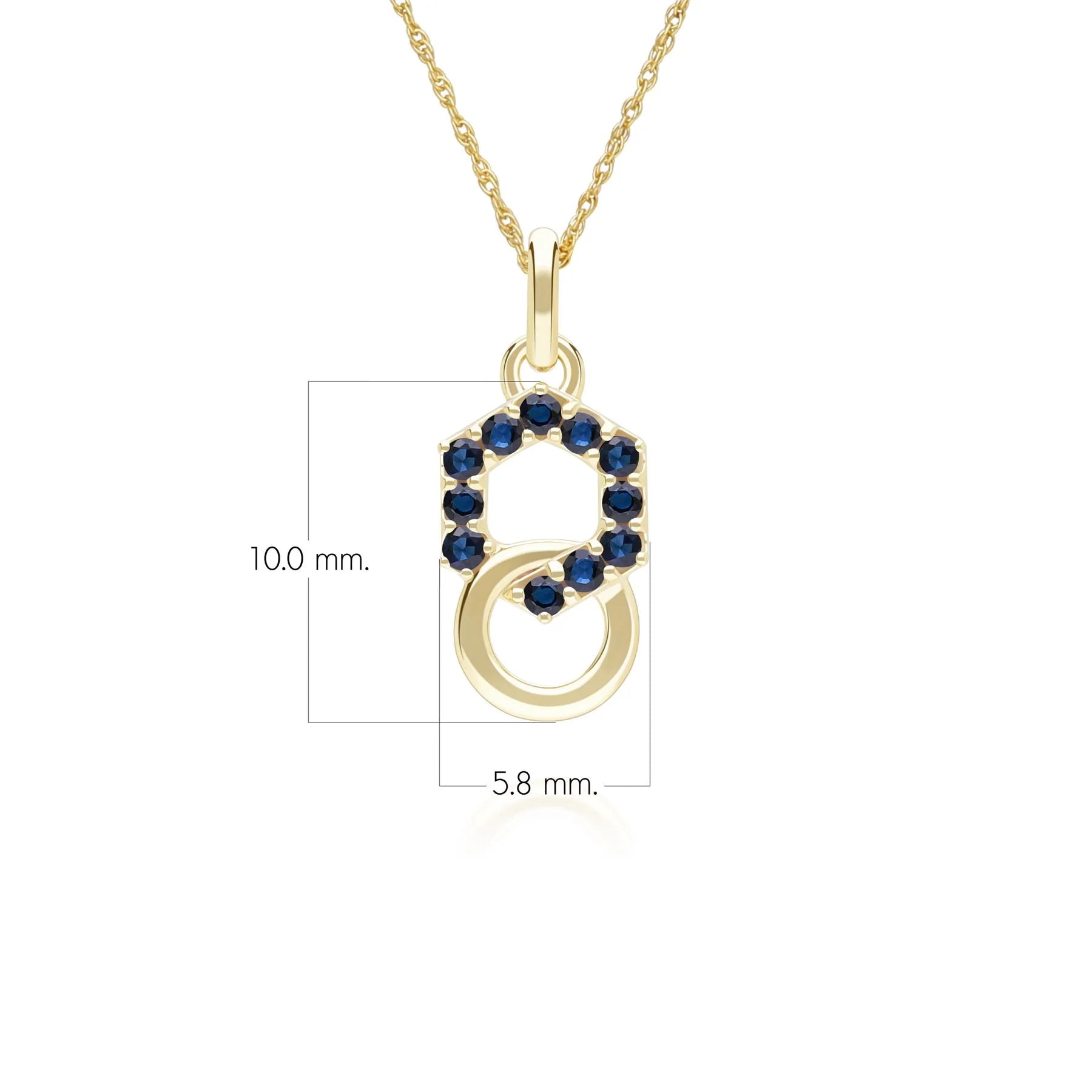 Apex Interlock Pendant (Sapphire Edition)
