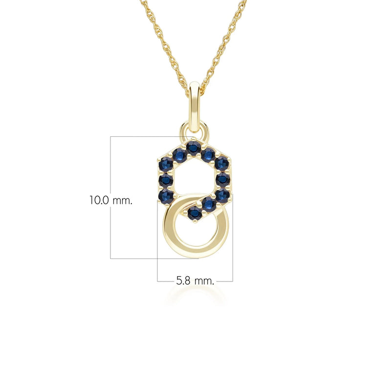 Apex Interlock Pendant (Sapphire Edition)