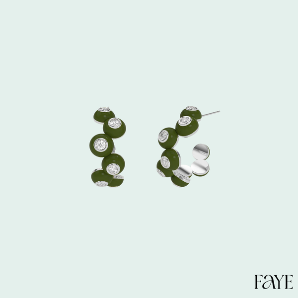 Dopamine Overdose Silver Earrings