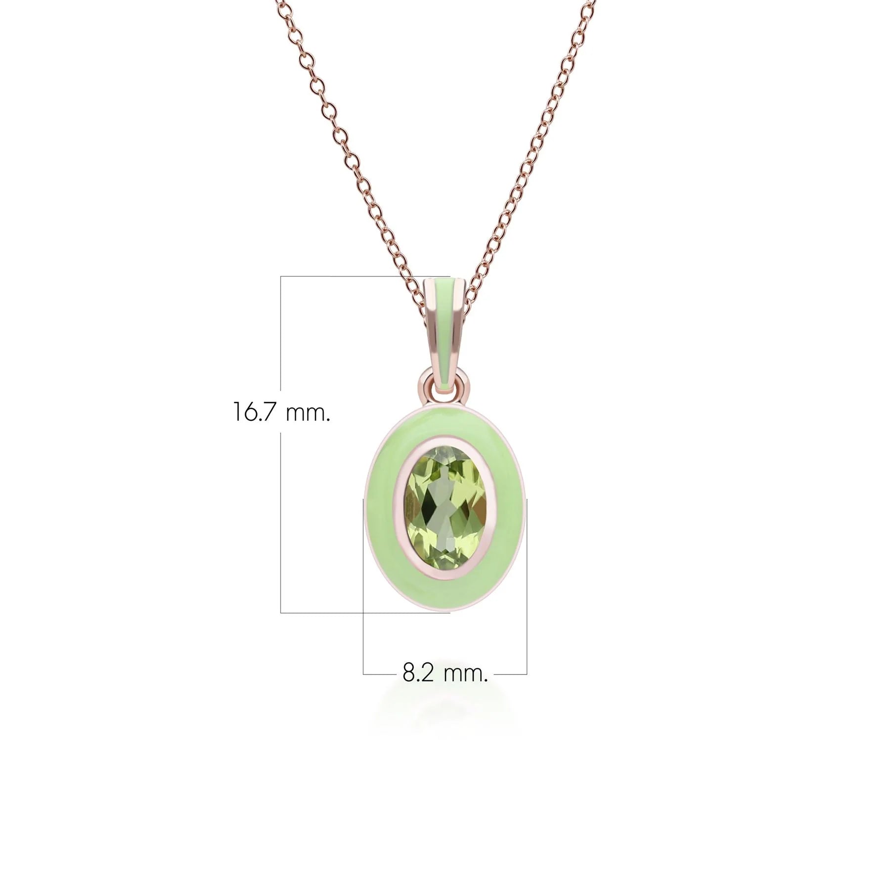 Lumina Emerald-Cut Enamel Pendant Necklace (Mint Green Edition)