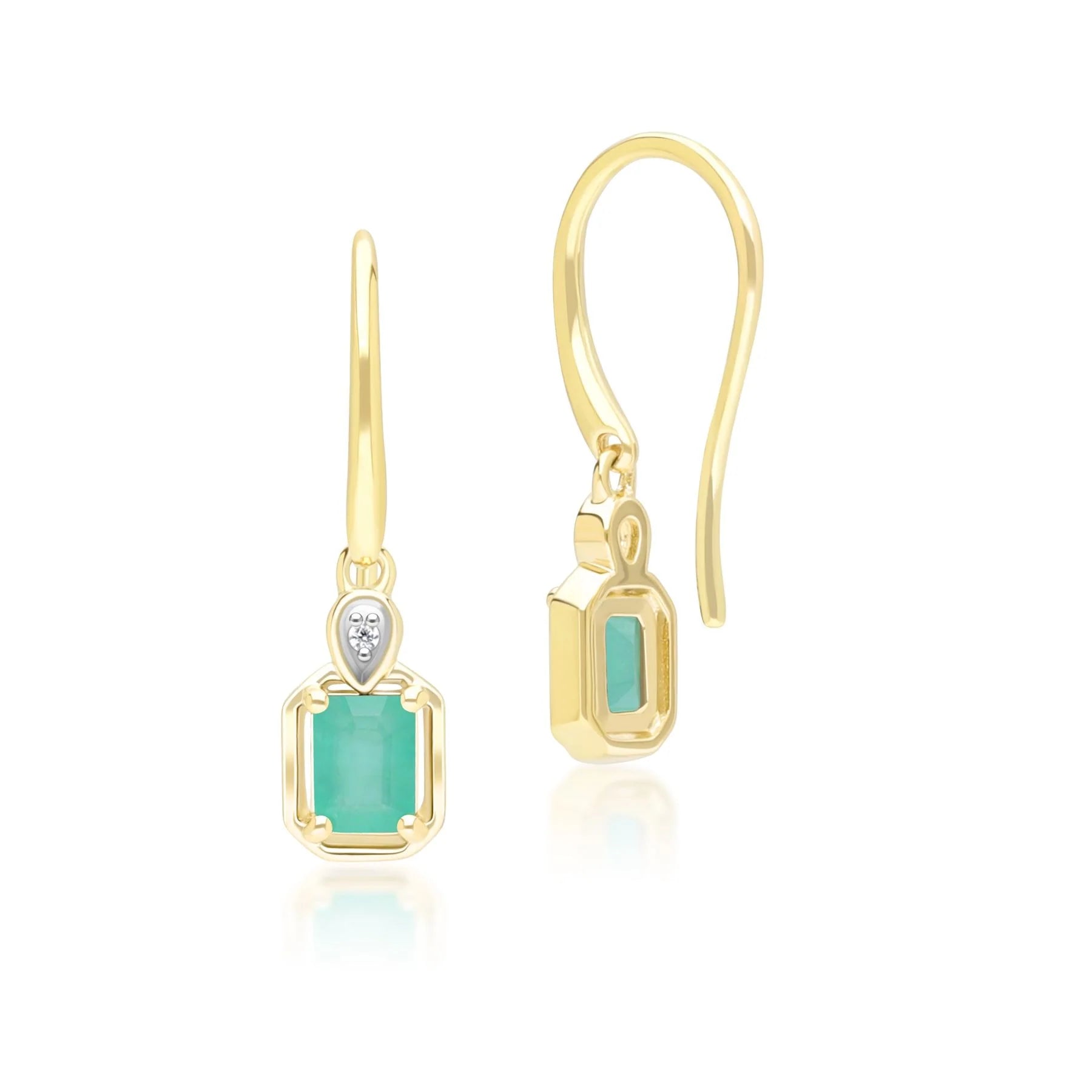 Lumina Emerald-Cut Earrings (Emerald Edition)