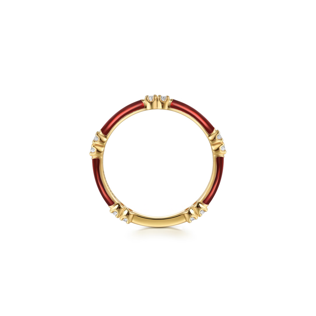 The Lucky Bamboo Ring (Millennial Pink & Yellow Gold Edition)