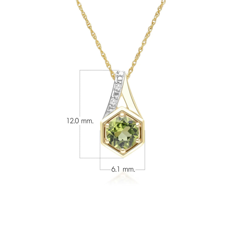 Apex Hexagon Pendant (Olive Edition)