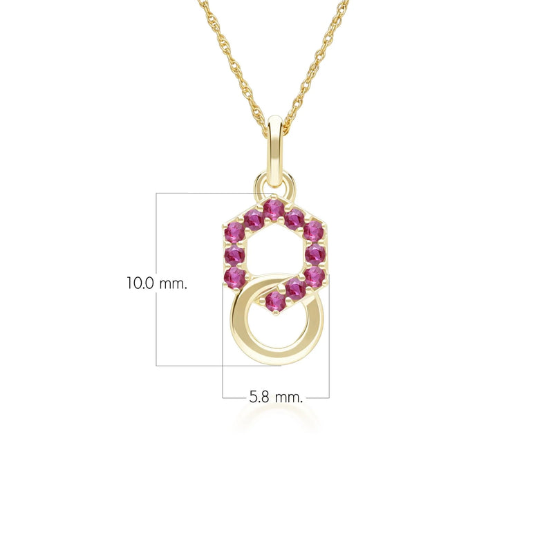 Apex Interlock Pendant (Ruby Edition)