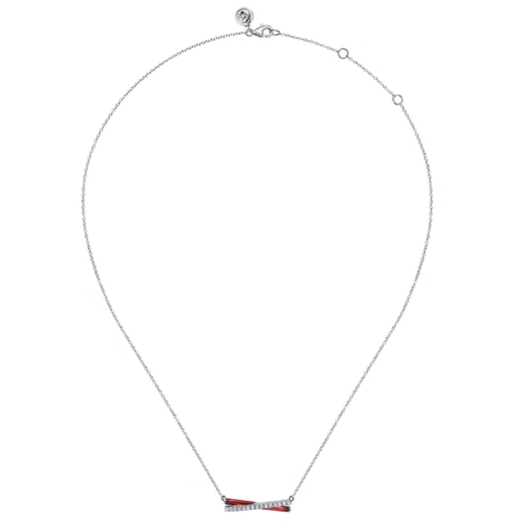The Crossroads Bar (Chrome Red & Pave Moissanite Edition)