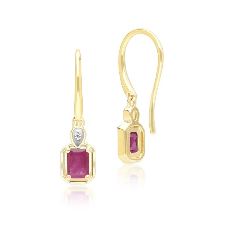 Lumina Emerald-Cut Earrings (Emerald Edition)