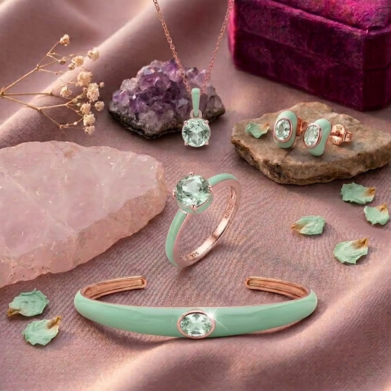 Azure Arc Complete Round Jewelry Set ( Mint Green Edition)