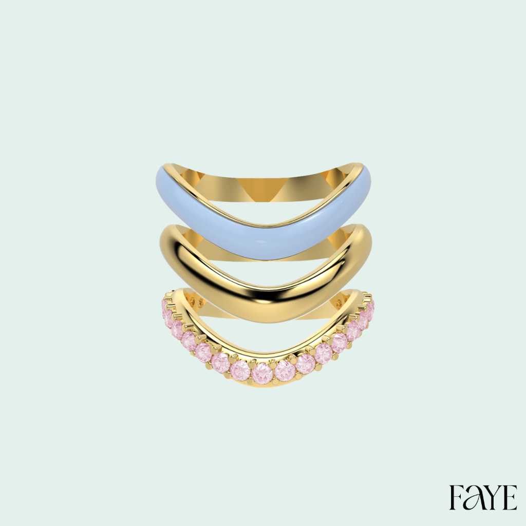 The Sugar Echo-Gold  (Set of 3)