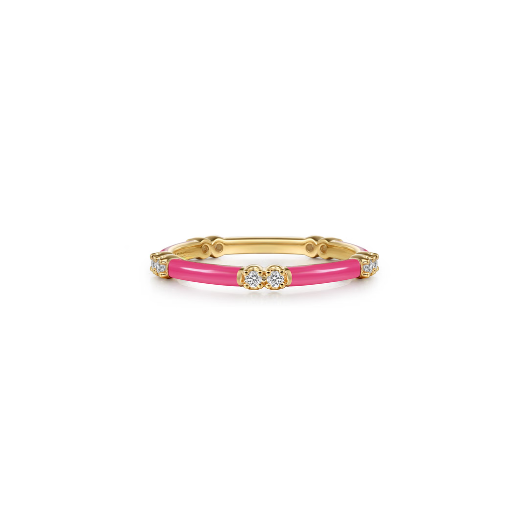 The Lucky Bamboo Ring (Millennial Pink & Yellow Gold Edition)