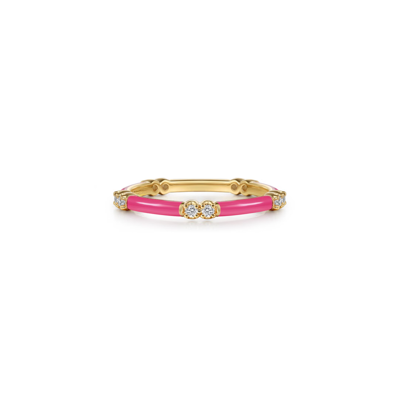 The Lucky Bamboo Ring (Millennial Pink & Yellow Gold Edition)