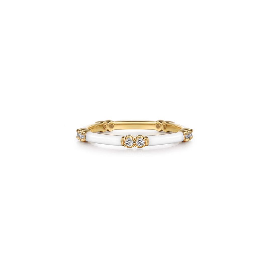 The Lucky Bamboo Ring (Millennial Pink & Yellow Gold Edition)