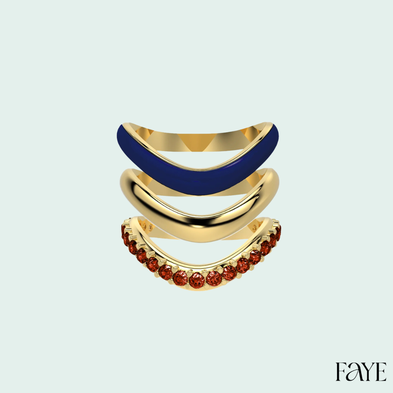 The Sugar Echo-Gold  (Set of 3)
