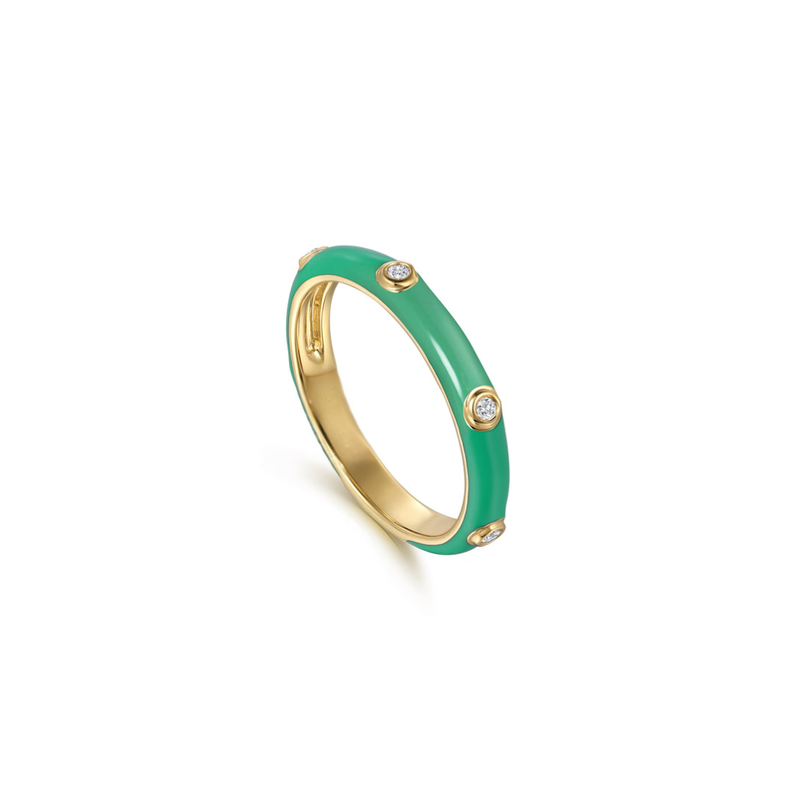 The Guardian Circlet (Chrome Green & Yellow Gold Edition)