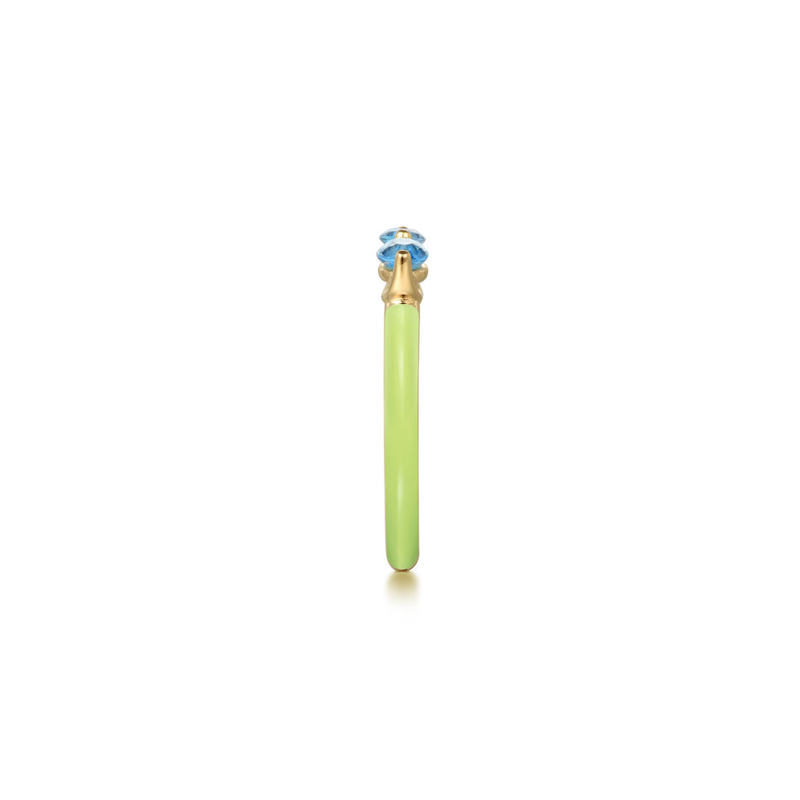 Capri Kiss Ring (Sky Blue & Lime Green Edition)