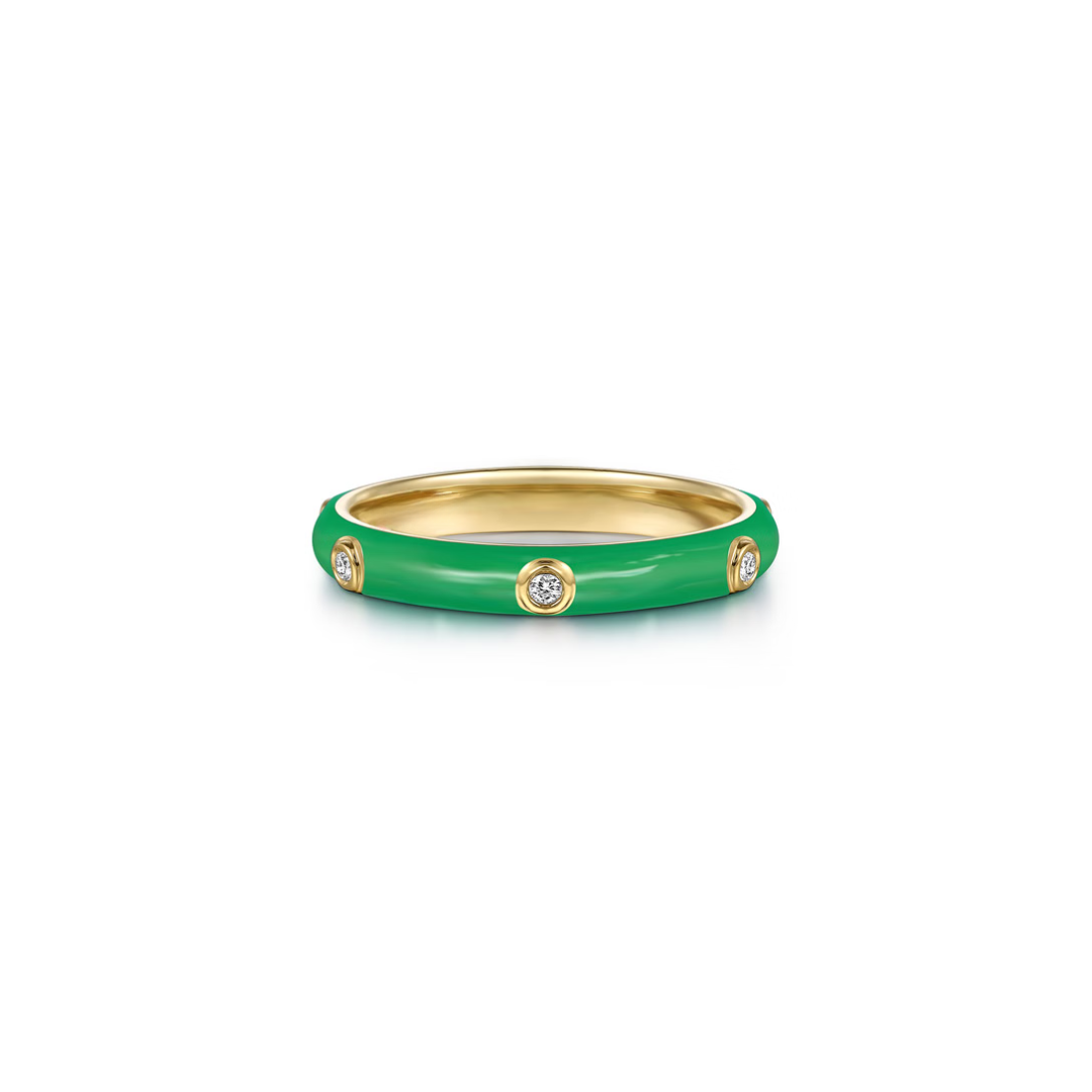 The Guardian Circlet (Chrome Green & Yellow Gold Edition)