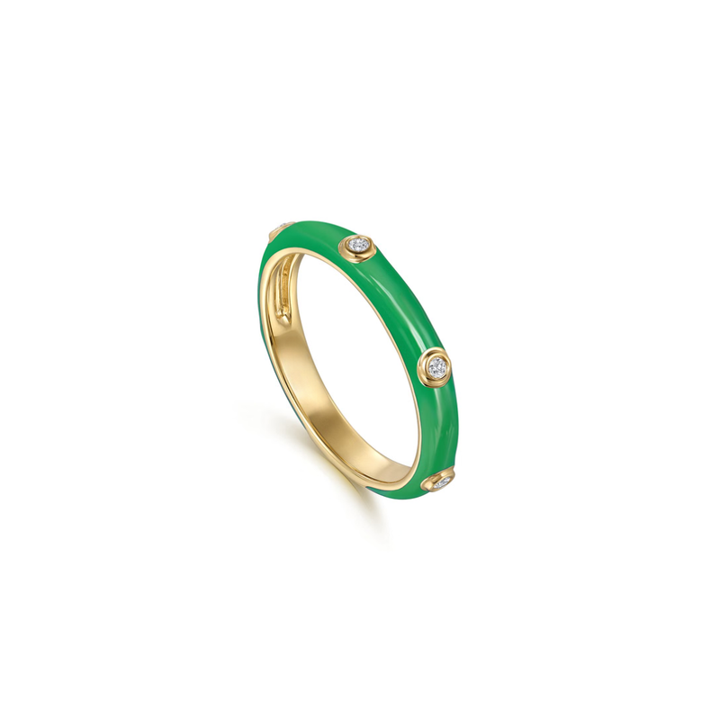 The Guardian Circlet (Chrome Green & Yellow Gold Edition)