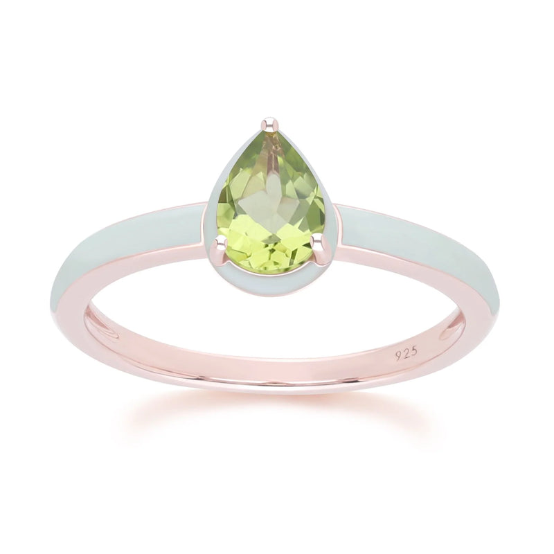 Lumina Emerald-Cut Enamel Ring ( Fuchsia Edition)