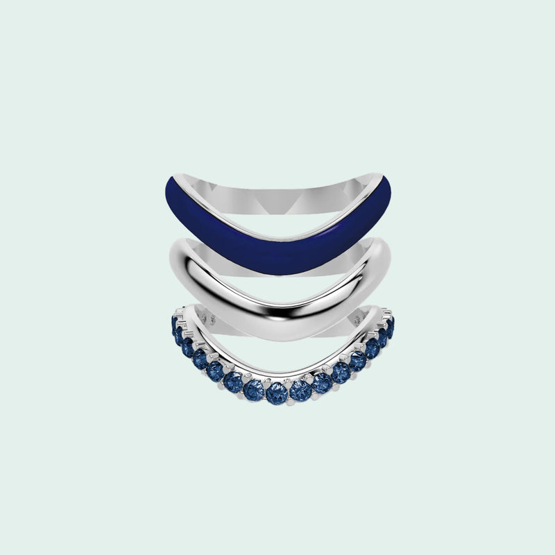 The Sugar Echo-Sliver Ring Trio