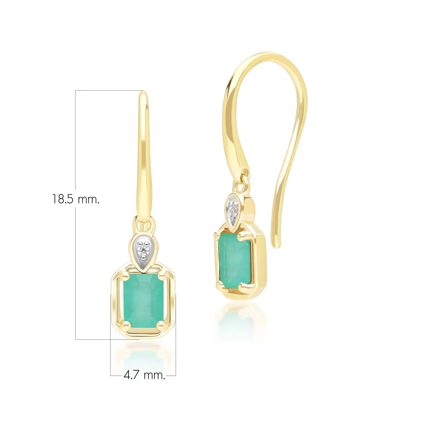 Lumina Emerald-Cut Earrings (Emerald Edition)
