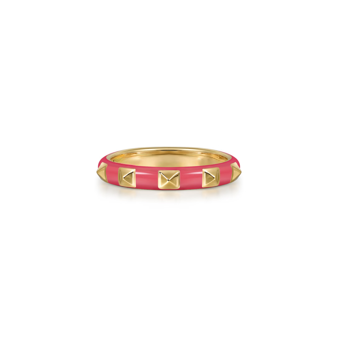 The Pyramid Edge Band (Blue & Yellow Gold Edition)