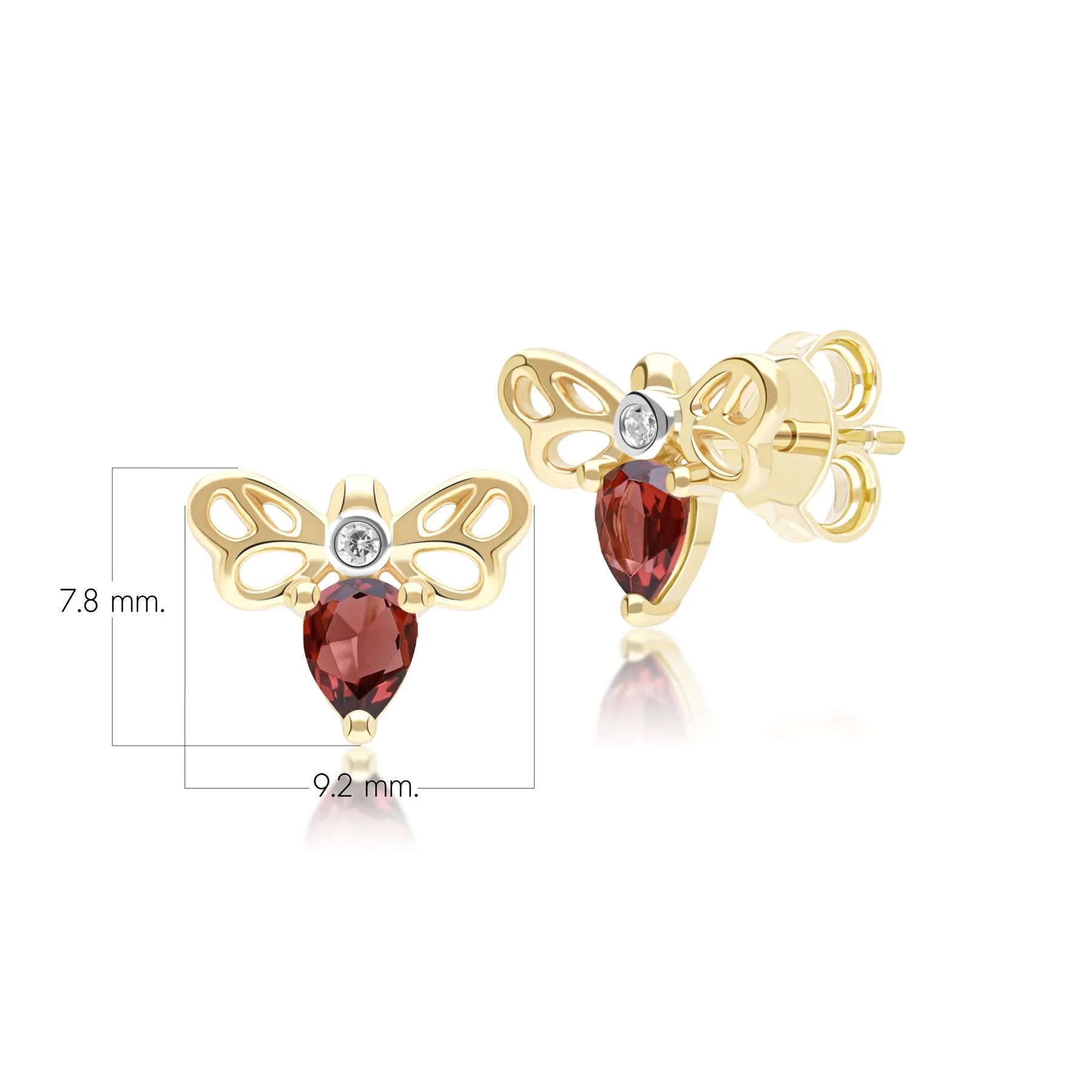 Lumina Butterfly Stud (Olive Edition)