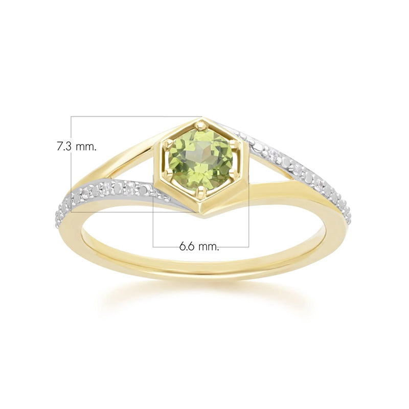 Apex Hexagon Ring (Olive Edition)