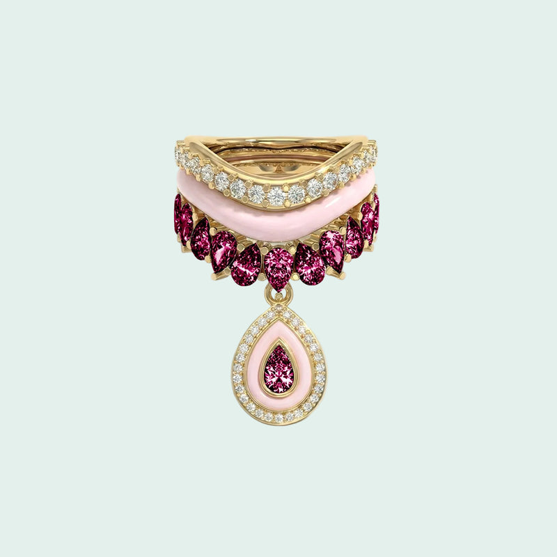 Varna-Volt-Gold Trio Ring Stack