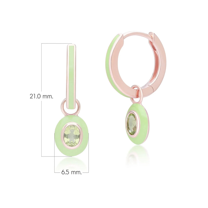 Aura Oval Drop Huggie Earrings (Lavender Edition)