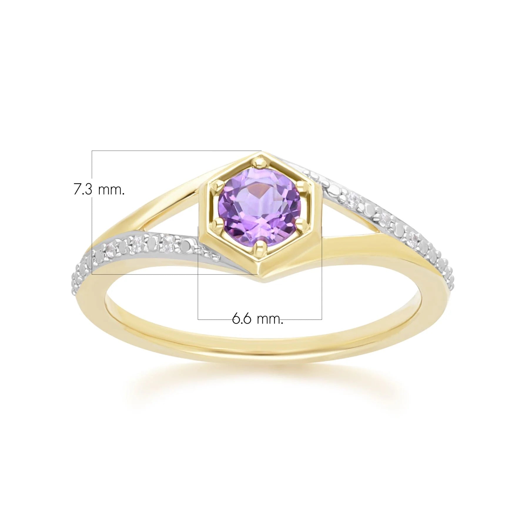 Apex Hexagon Ring (Garnet Edition)
