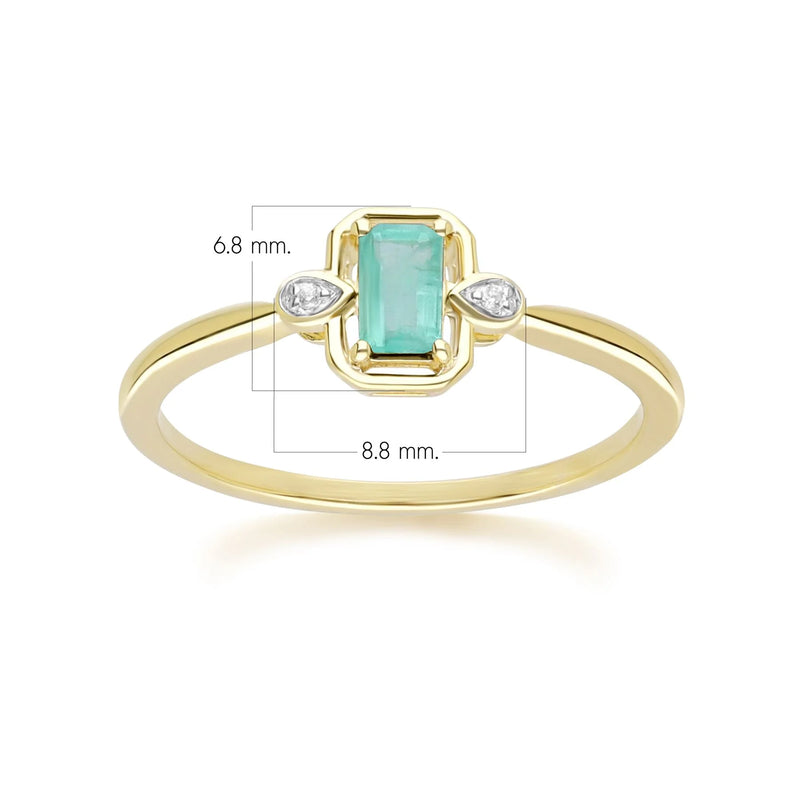 Lumina Emerald-Cut Ring (Emerald Edition)