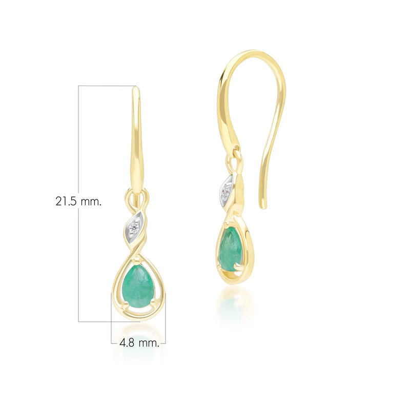 Lumina Emerald-Cut Earrings (Emerald Edition)
