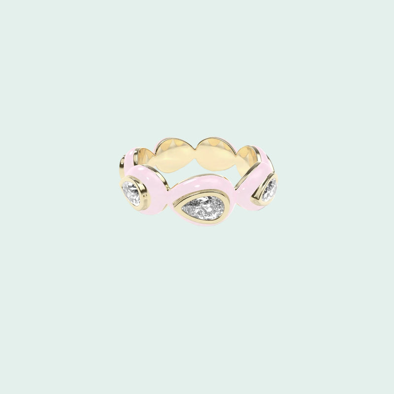 Liquid Tide Teardrop Ring (GOLD)
