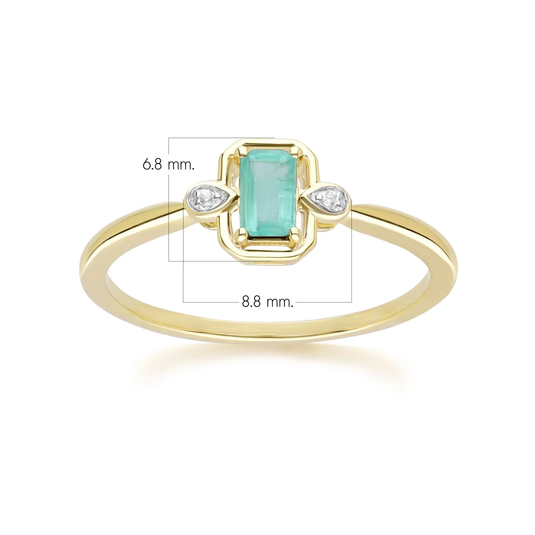 Lumina Emerald-Cut Ring (Emerald Edition)