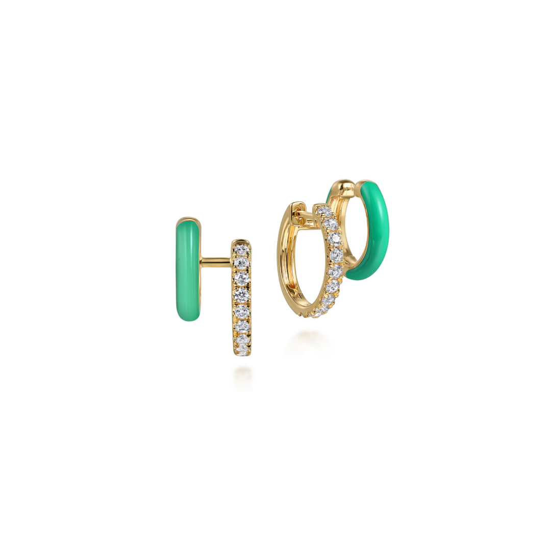 The Duet Huggies (Chrome Blue & Yellow Gold Edition)