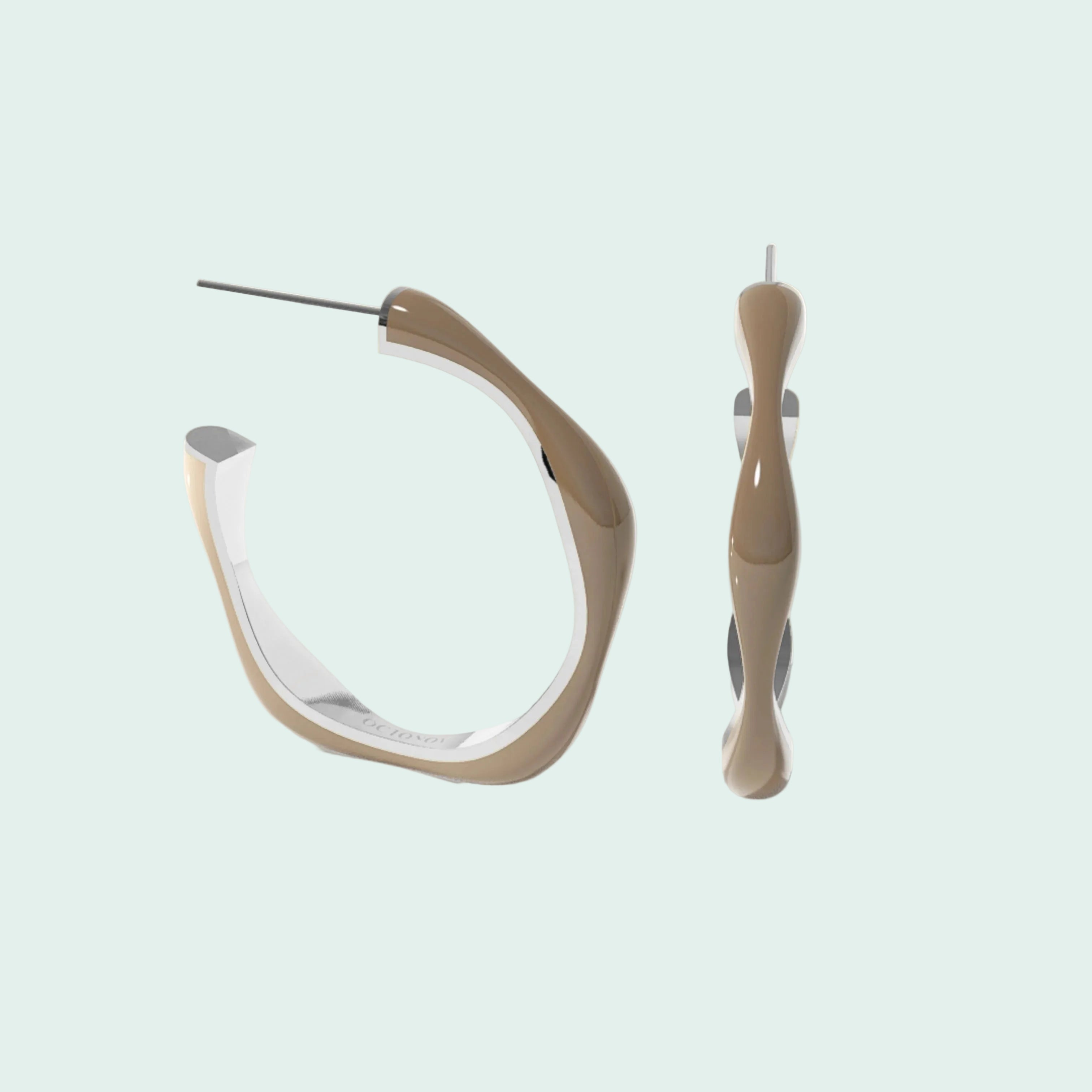 Sugar Override Hoop Earrings (SILVER)