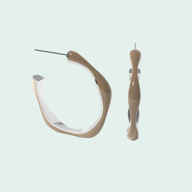 Sugar Override Hoop Earrings (SILVER)