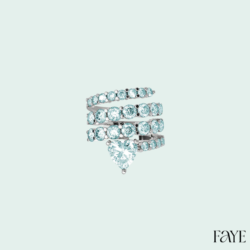 Infinite Heart Spiral Ring (SILVER)