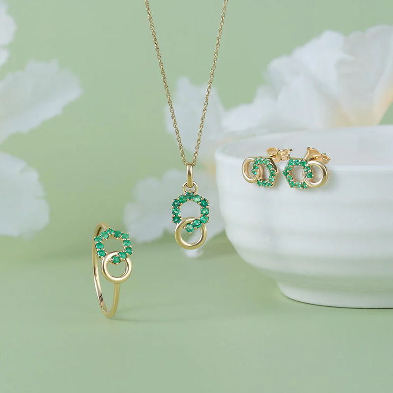 Apex Interlock Pendant (Emerald Edition)
