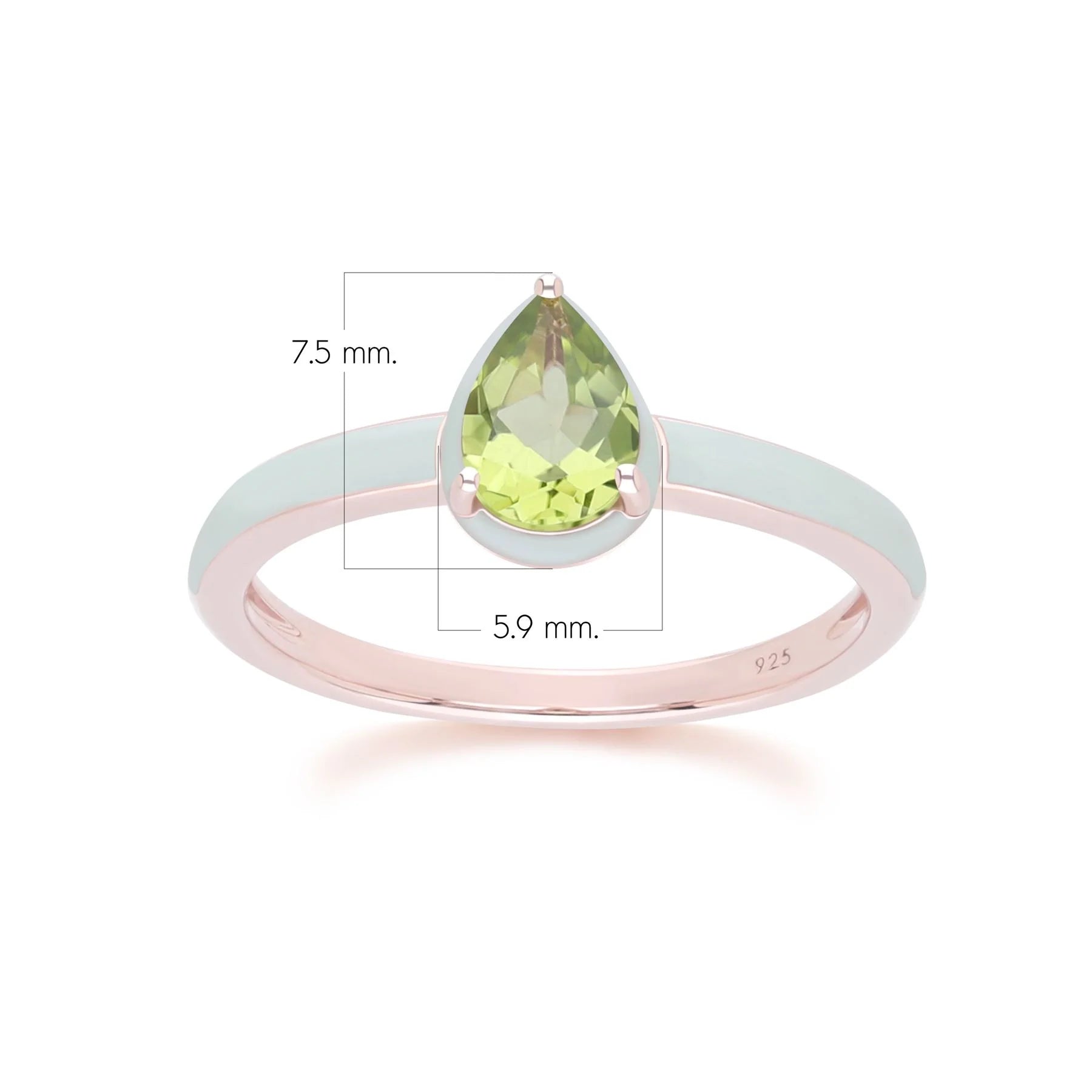 Chroma Aura Pear Ring (Mint Edition)