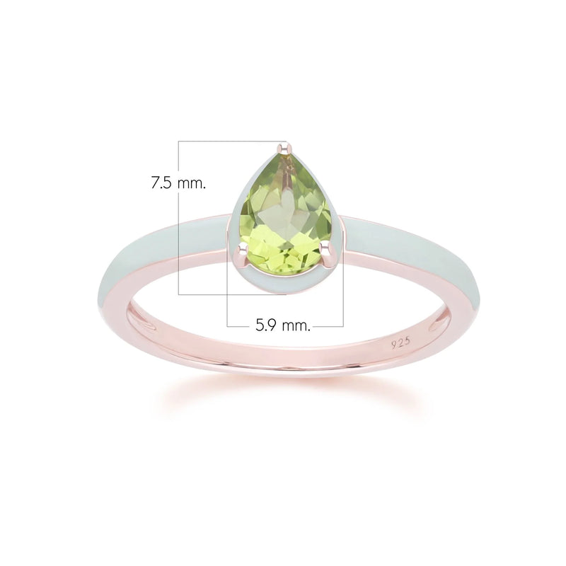 Lumina Emerald-Cut Enamel Ring ( Fuchsia Edition)