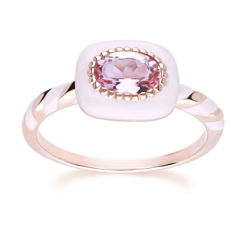 Lumina Pear-Cut Enamel Ring (Sky Blue Edition)