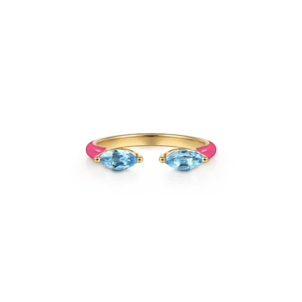 Capri Kiss Ring (Sky Blue & Lime Green Edition)