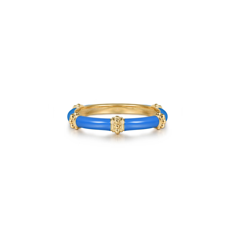 The Bamboo Node Ring (Chrome Green & Rose Gold Edition)