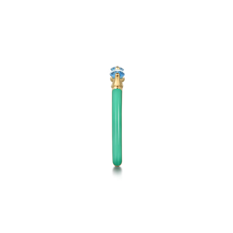 Capri Kiss Ring (Sky Blue & Lime Green Edition)