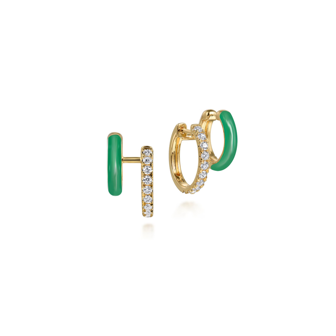 The Duet Huggies (Chrome Blue & Yellow Gold Edition)