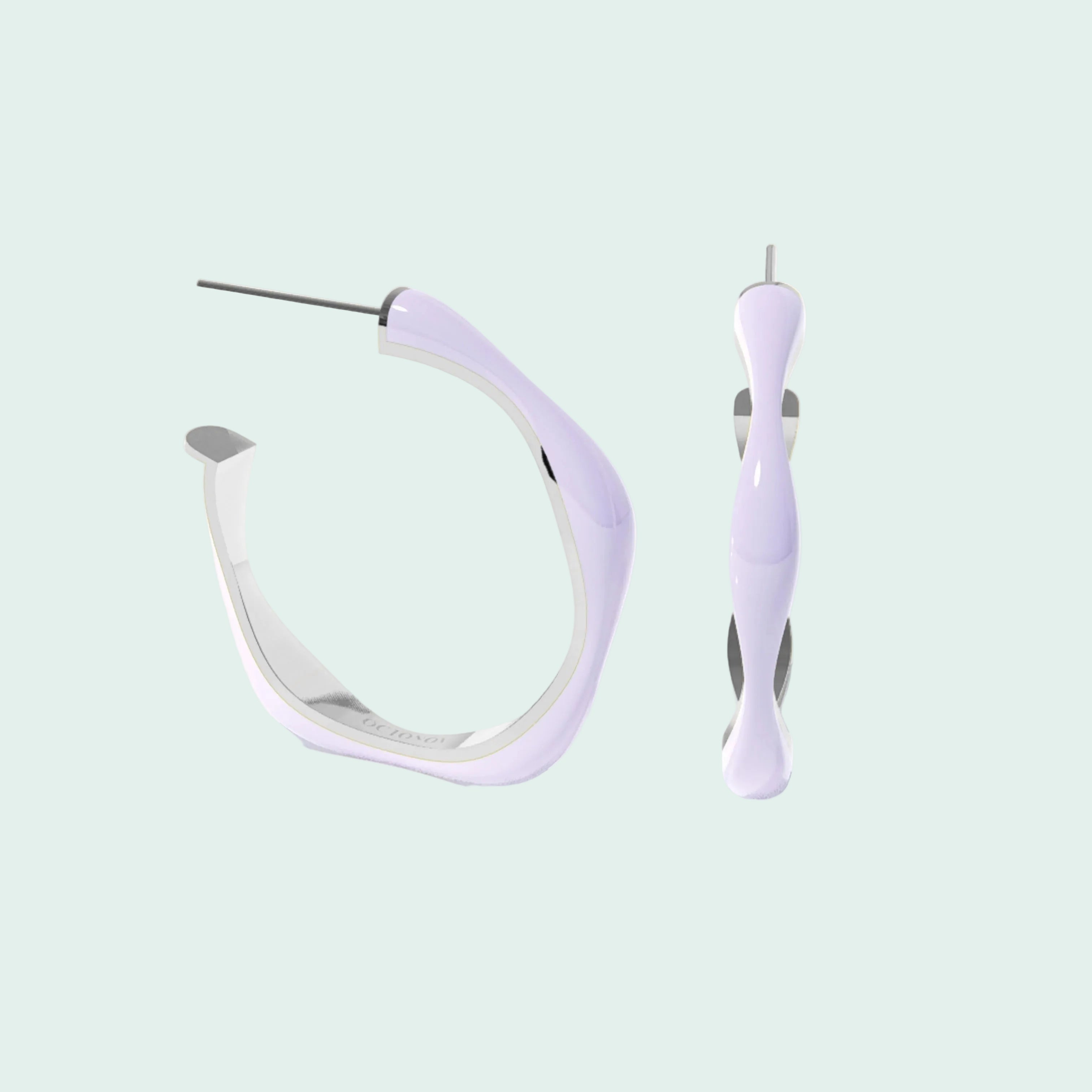 Sugar Override Hoop Earrings (SILVER)