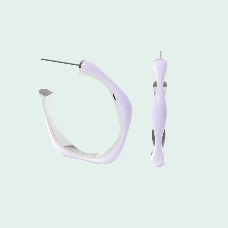 Sugar Override Hoop Earrings (SILVER)