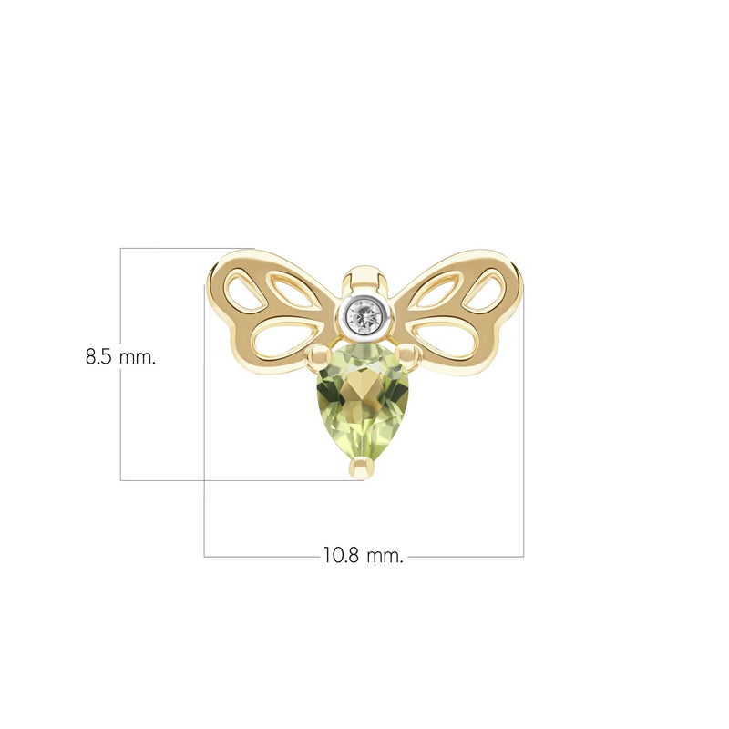 Lumina Butterfly Stud Earrings (Amethyst Edition)