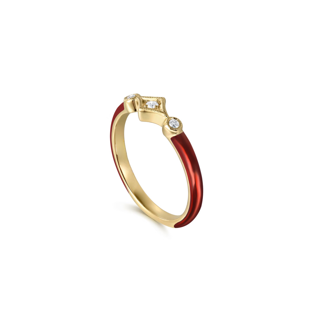 The Losange Band (White & Yellow Gold Edition)