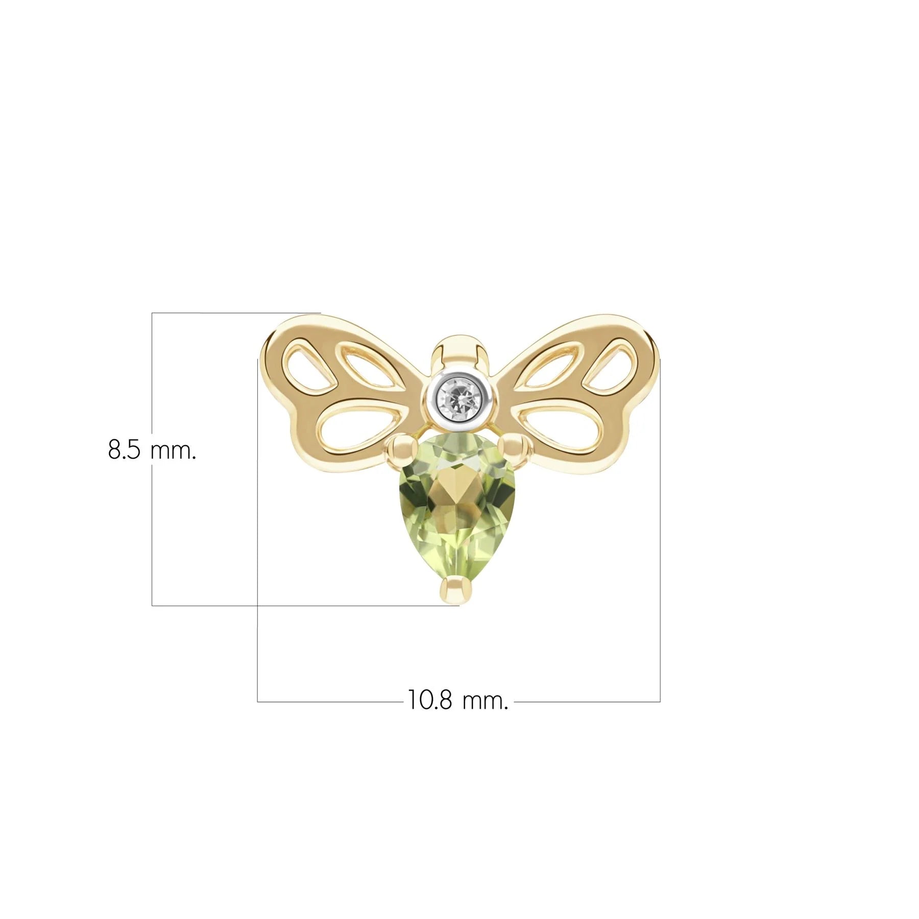 Lumina Butterfly Stud (Olive Edition)